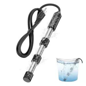 304개의 스테인리스 스틸과 안전 실리콘 커버로 제작된 YOUTTXY 2000W 휴대용 침지 온수기. 욕조 수영장