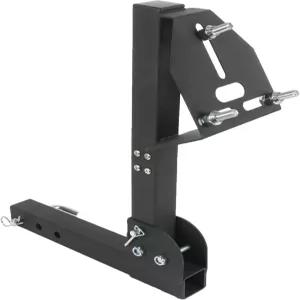 JDMSPEED 스페어 타이어 히치 마운트 4 및 5 6 러그 트레일러 휠과 호환되는 2인치 리시버가 있는 조절