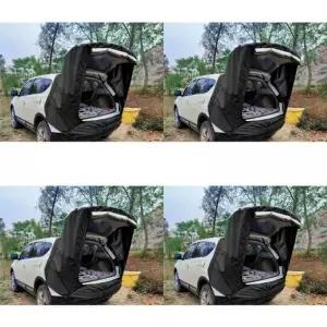 ( )차박 트렁크텐트 130x100x160cm 일반형 블랙 차량텐트 차량용텐트