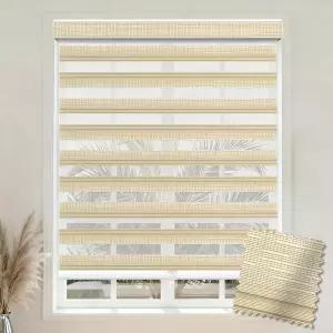 윈도우용 아트푸치 커스텀 사이즈 얼룩말 블라인드 설치하기 쉬운 마운트 외부의 낮과 밤을 위한 무료 이중