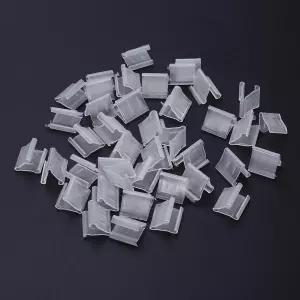 조조퍼니 100Pc 투명 V자형 풍선 클립 결혼식 생일 크리스마스 파티 장식용 플라스틱 타이 쉽게 밀봉