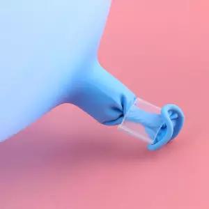 샤오지쿠파오 200피스 투명 플라스틱 작은 풍선 클립 타이 밀봉 - 파티 및 결혼식 장식에 편리한 간편한