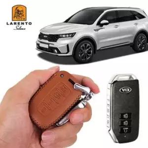자동차키케이스 7버튼 차 키케이스 자동차 키커버 천연가죽 쏘렌토MQ4