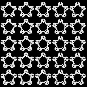 50pcs 풍선 아치 클립 5.6x5.4x0.2cm/2.2x2.1x0.08인치 플라스틱 갈랜드 타이 배경 커넥터 홀더 결혼식