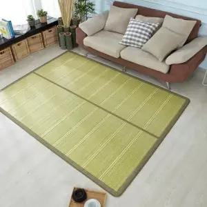 극세사 쿨캐슬 그린 왕대나무 자리(가로150세로190)