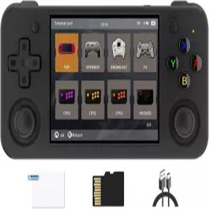 5500개의 클래식 게임이 내장된 IPS 스크린 리눅스 OS 64G TF 카드에 5G WiFi 및 블루투스 4.2(블랙)와