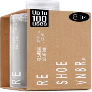 RESHOEVN8R 신발 클리닝 솔루션 8온스 - 캔버스 가죽 메시 스웨이드 화이트 누벅 위한 스니커즈 클리너