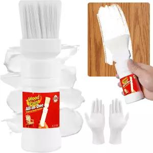 화이트 우드 터치업 페인트 멀티 서피스 펜 도어 캐비닛 가구 금속 - 수리 스래치 칩 퀵 드라이 이지