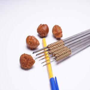 6개입 수제 올리브 호두 조각 칼 세트 취미가 공예 초보자를 위한 날카로운 수공구