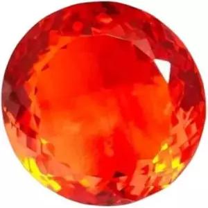 130 Ct 내추럴 멕시코 파이어 오팔 타원 보석 인증 컷 오렌지 레드 AAA