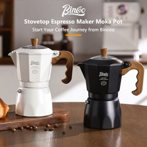 빈쿠 듀얼 밸브 모카포트 에스프레소 농축 추출 핸드브루 이탈리안 홈 바리스타 도구 220V
