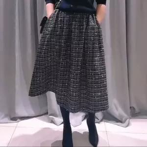 스팽글 트위드 스커트 A라인 트위드스커트 미니스커트 모직