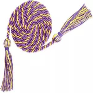 명예 코드 골드 퍼플 졸업 로프 액세서리용 67인치 파티 장식용 긴 땋은 학사 가운