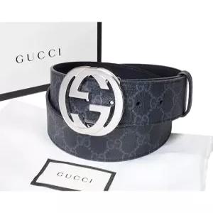구찌  슈프림 남성벨트 G 버클 , Gucci GG Supreme 4cm belt, 411924
