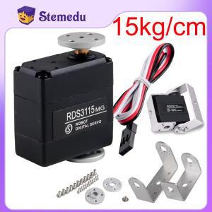 RDS3115MG 로봇 디지털 서보 180 270 °   RC 모델 자동차 보트 비행기 로봇 팔용 15KG 이중 축 샤프트 서