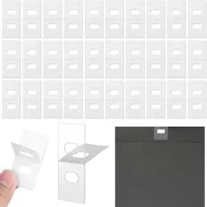 30세트 60개 수직 블라인드 수리 탭 교체 슬랫 및 부품용 클리어 픽서