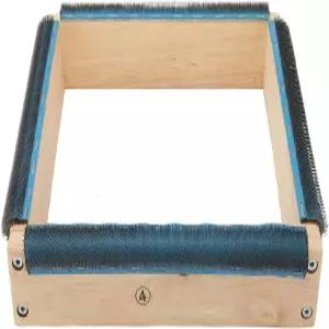 9.8인치 4면 자수 스트립 프레임 견고한 솔리드우드 이지 어셈블리 러그 걸이 나사로 DIY용 터핑 레치 포함