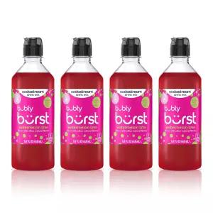소다스트림 버블리 버스트 수박 라임 뉴 푸어 병(440ml 4팩)