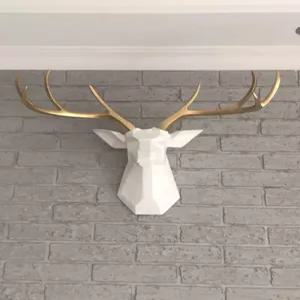 대형 사슴 머리 럭셔리 벽걸이 순록 북유럽 인테리어