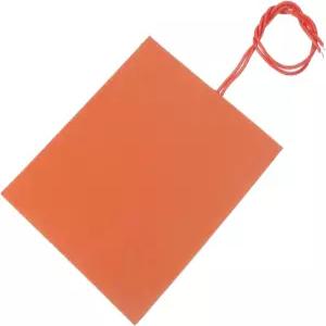 MECCANIXITY 실리콘 히팅 패드 12V 12W 히터 필름 플렉시블 플레이트 120mm x 매트 일정 온도 유지