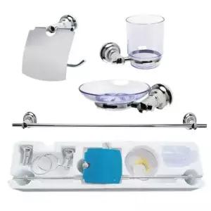 욕실수건걸이 화장실 휴지걸이 비누받침 컵대 수건걸이 세트