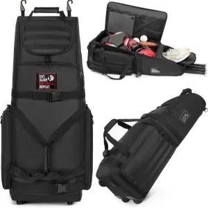 휠이 달린 선포모닝 포수 기어백 4 야구 백 있는 신발 롤링 단열 포켓이 및 휴대용 소프트볼 수납공간과
