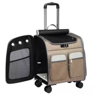 강아지 이동장 캐리어 손수레형 접이식 경량 가방