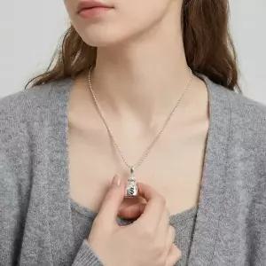 줄리니 실버 925 펜던트 행운 재물운 포인트 롱체인 데일리 목걸이 E71