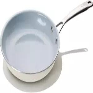 BECIGAR 28CM 세라믹 프라이팬 스테인리스 스틸 논스틱 필수적인 스테이크 손잡이 및 트렌디한 셰프에게