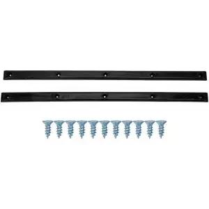 시폰에이드 2Pc 스케이트보드 리브 본즈 레일 36.5x1.7cm 유연한 ABS 가드레일과 장착 나사 가장자리 보호