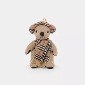 [버버리]버버리 26SS 토마스 베어 체크 머플러 참 여성 키링 8124850