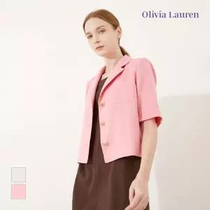 [올리비아로렌] 린넨 반팔자켓_VOCFU3M4411
