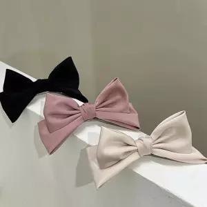 입체 리본핀 빅사이즈 헤어핀 올림머리 포인트 머리장식 여성 헤어 액세서리