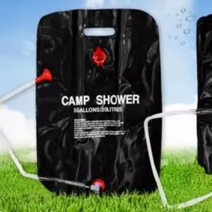 (선택 샤워물통20리터)캠핑 샤워백 물주머니 팩 야외 차박 낚시 휴대용