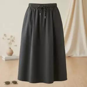[하프클럽/]여성 나일론 롱스커트 봄여름가을 시원한 바스락