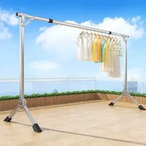 스텐 접이식 빨래 건조대 야외 옥상 이동식 이불건조대