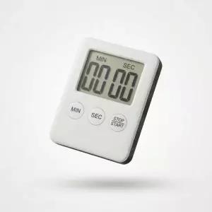 주방 요리 공부 자석부착 디지털 타이머 화이트