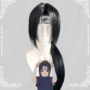우치하 이타치 코스프레 나루토 코스튬 아카츠키 가발