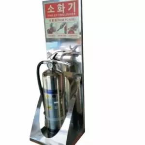 굿마인드 스테인레스 소화기보관대 230x230xH750 소화전함 소화기받침대