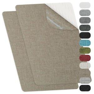 [미국배송] TXSN 린넨 수리 패치 자가 접착 원단 라지 사이즈 8X11 인치 소파 카키