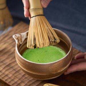 다도 명상 말차 6 세트 차선 대나무 거품기 다도구 찻사발 다완 토기 물방울 티볼 차시 다건 홈카페 힐링 용품