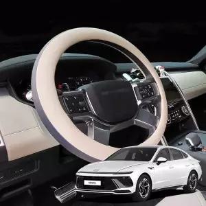 [오너클랜]TBZ 쏘나타디엣지 바이미 투톤라인 핸들커버 원형 가죽 핸들커버