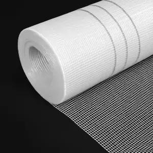 Maasechs 유리섬유 메쉬 롤 화이트 석고 시공 내부 벽 피트) x 및 안정성 이음새 수리 164 천장 균열 외벽