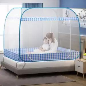 원터치 사각 모기장 텐트 대형 침대 야외 접이식 1인 방충망