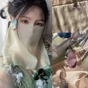 사극 복면 얼굴가리개 한복 한푸 투입 코스프레 중국전통