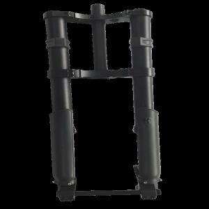 전기 자전거용 20인치 에어 포크 서스펜션 135mm 축 스노우 바이크 다운힐 더블 크라운 임팩트 팻 인버티드