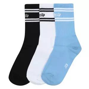 [보리보리/제이씨비]MARIO라인 배색 장목 양말 3켤레 세트