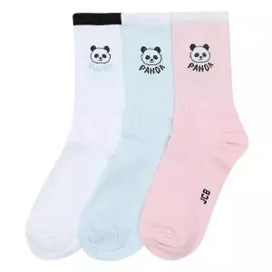 [보리보리/제이씨비]MARIO판다 배색 장목 양말 3켤레 세트