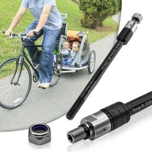 자전거 트레일러 쓰루 액슬 160-178mm 12mm 조절 가능 길이(와셔 포함) 화물/어린이용 히치