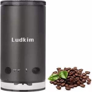 루드킴 전기 버 커피 그라인더 소형 80 정밀 설정 충전식 USB 무선 - 에스프레소 드립 프렌치 프레스용